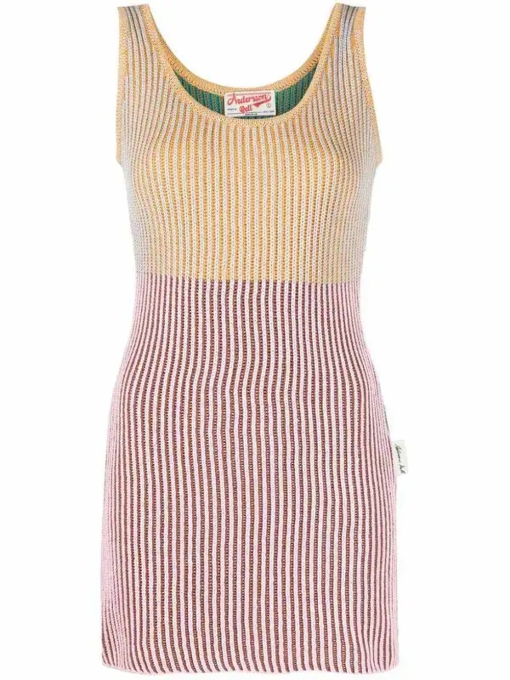 ANDERSSON BELL Color-block Knitted Mini Dress Sz L